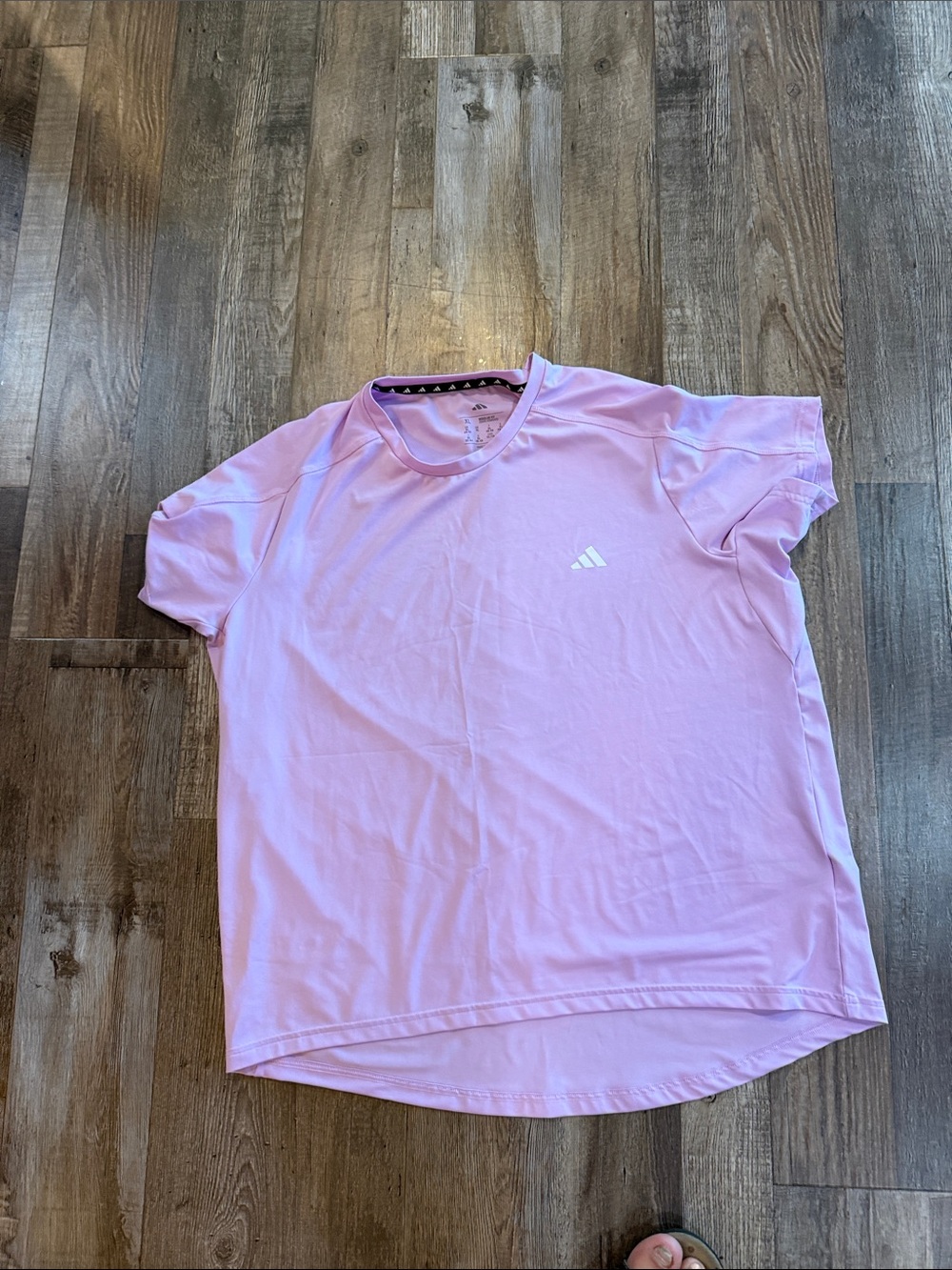 adidas Light Pink Short Sleeve Athletic Tee